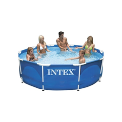 INTEX Metal Frame Πισίνα με μεταλλικό σκελετό και φίλτρο νερού 305 x 76 cm 28202NP