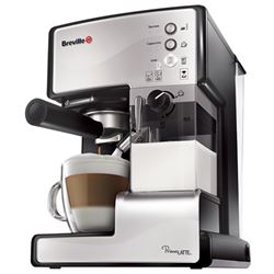 BREVILLE VCF045X-DIM Καφετιερα Espresso 15 Bar 1050Watt με δοχείο για Αφρόγαλα Silver Black