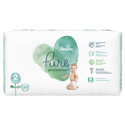 PAMPERS Pure Protection Size 2 (4-8 Kg) 39 τμχ