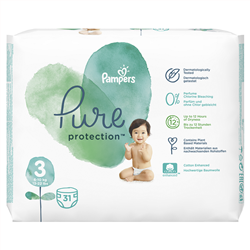 PAMPERS Pure Protection Size 3 (6-10 Kg) 31 τμχ